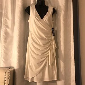 White sleeveless dress